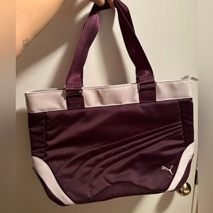 Puma vinyl base large tote bag